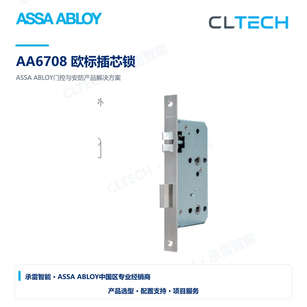 ASSA ABLOY AA6708 欧标插芯锁产品图