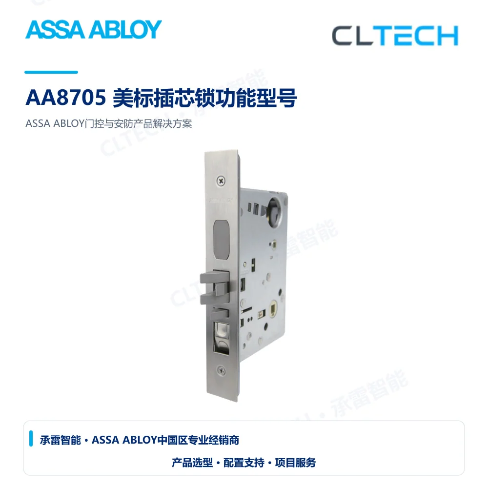 ASSA ABLOY AA8705 美标插芯锁功能型号产品图