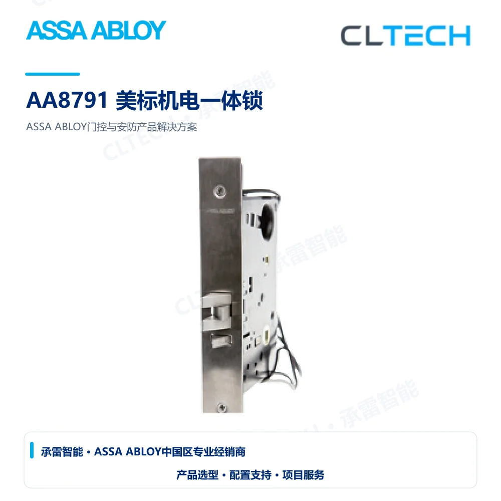 ASSA ABLOY AA8791 美标机电一体锁产品图