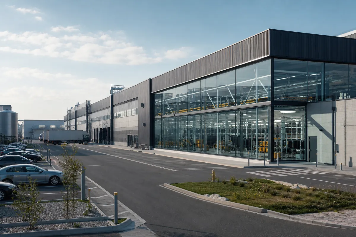 Modern industrial manufacturing environment