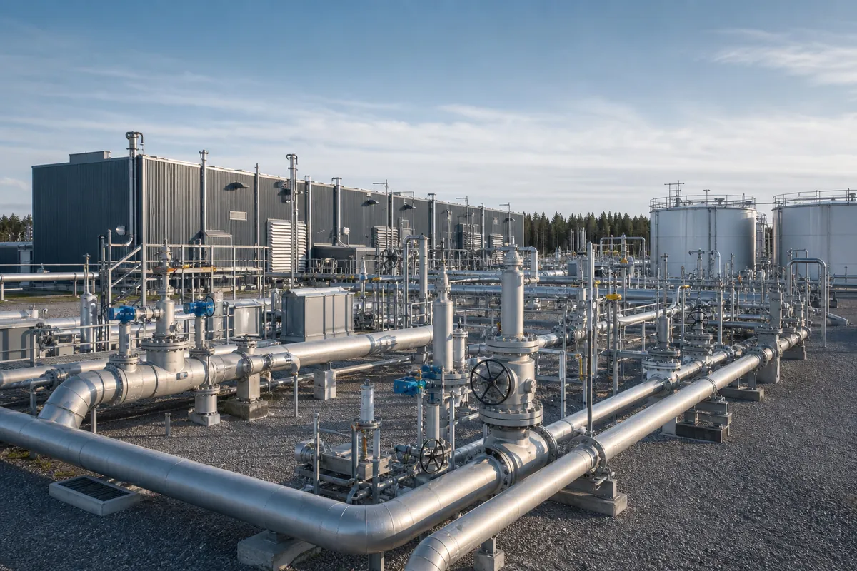 Modern oil and gas processing station