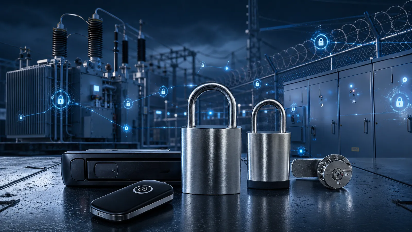 ASSA ABLOY IDS无源锁在变电站、配电房和储能电站中的数字化锁控应用